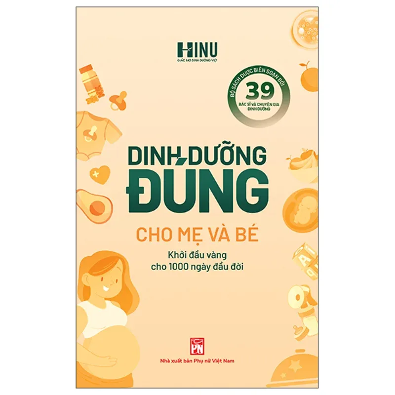 Bìa sách Dinh Dưỡng Đúng cho Mẹ và Bé